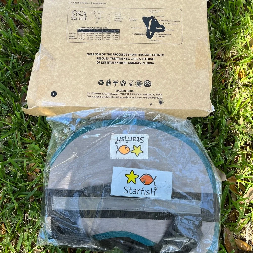 Starfish large dog walk harness